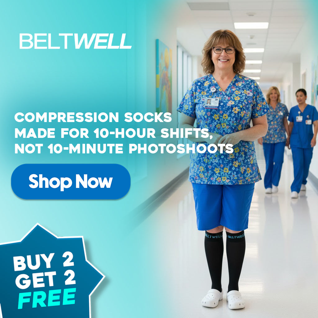 Beltwell® - Wide Compression Socks - 20-30 mmhg