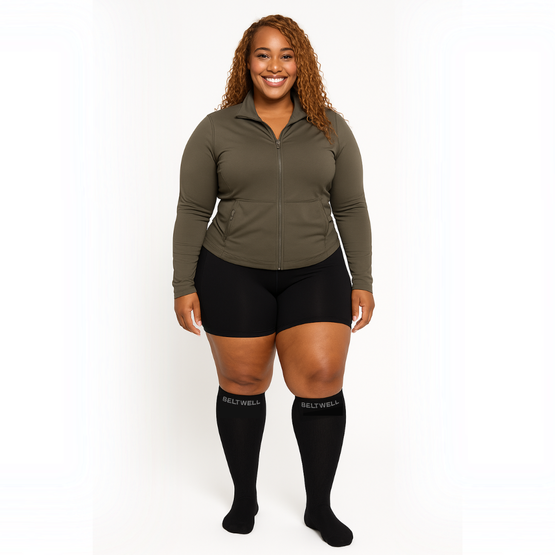 Beltwell® - Wide Compression Socks - 20-30 mmhg