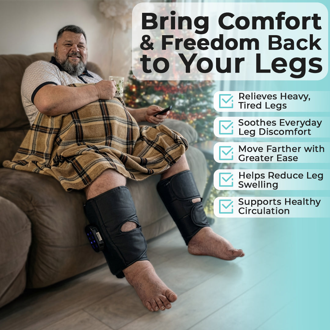 LymfoAir™ Air Compression Massager 2.0 | EMS, Heat, & Wireless & USB Rechargeable
