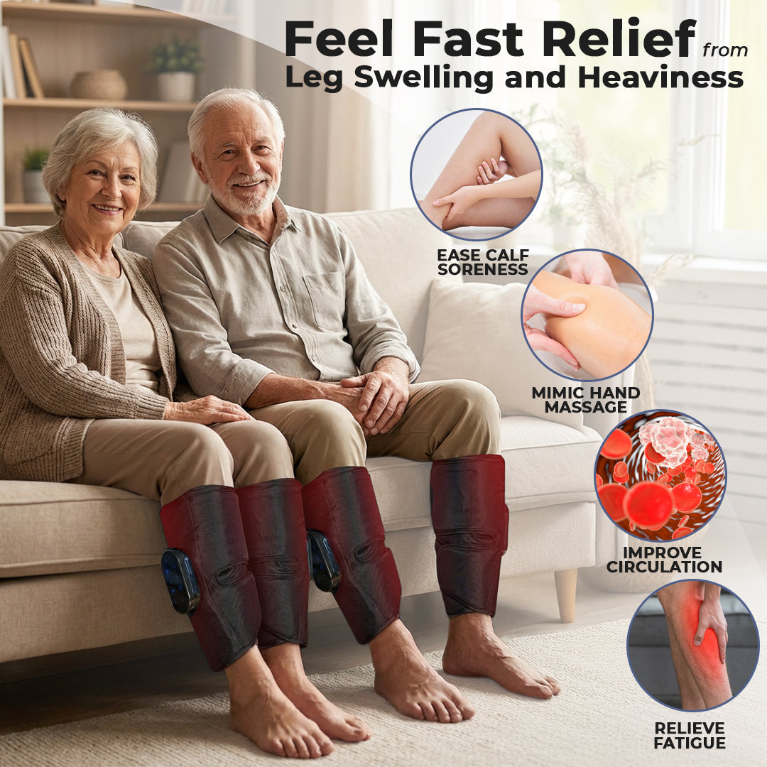 LymfoAir™ Air Compression Massager 2.0 | EMS, Heat, & Wireless & USB Rechargeable