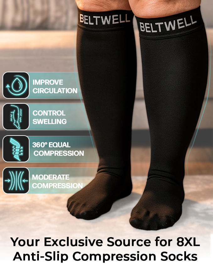 Beltwell® The Original Extra Wide Compression Socks
