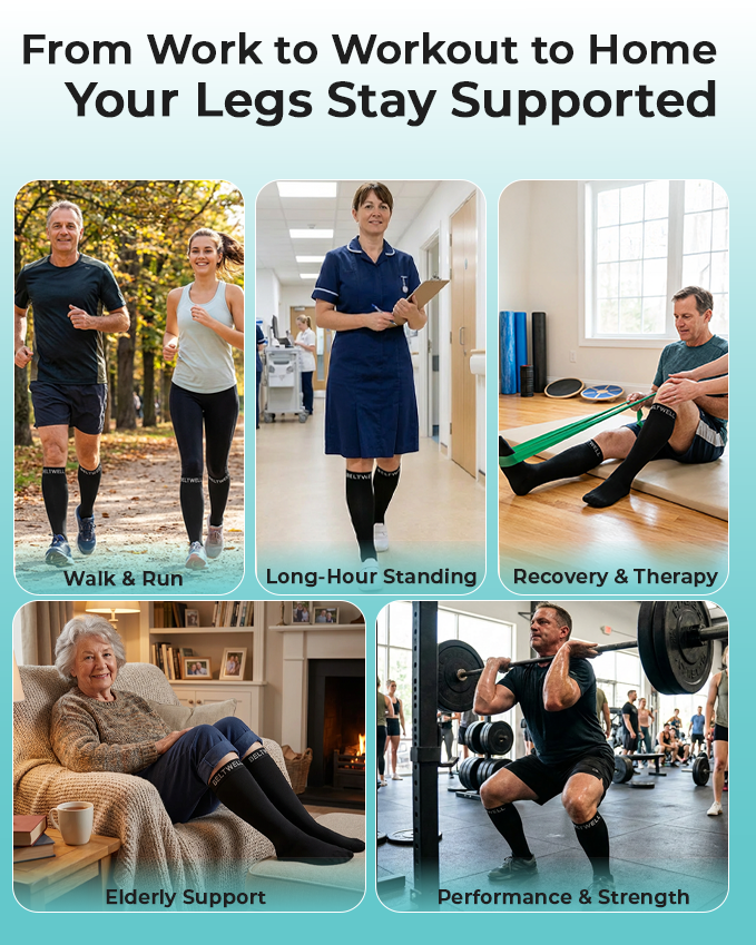 Beltwell® The Original Extra Wide Compression Socks